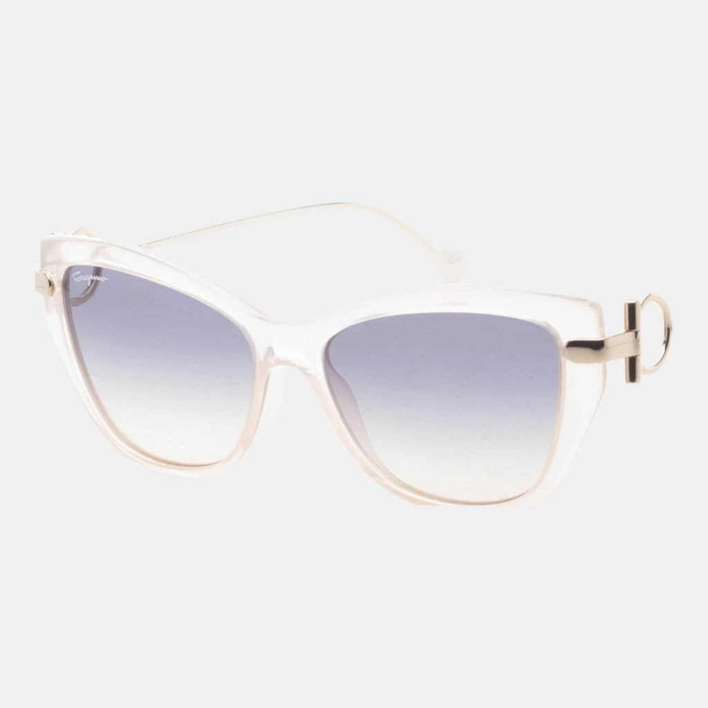 Ferragamo Women's Beige Butterfly Sunglasses - Nude