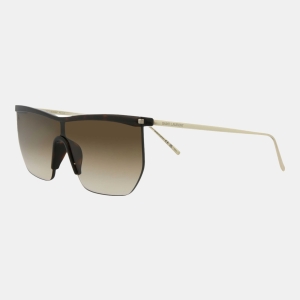 Saint Laurent Novelty Women's Brown Sunglasses - Havana Gold