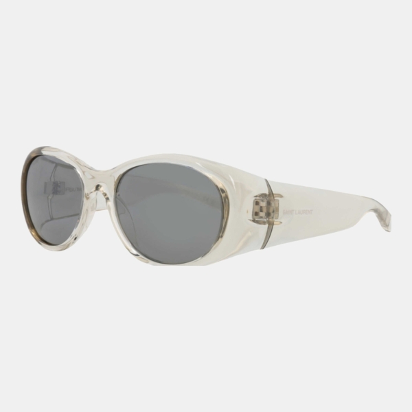 Saint Laurent Women's Beige Round Sunglasses