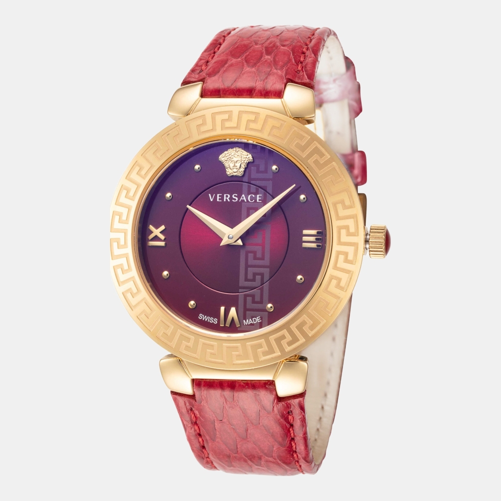 Versace Daphnis Quartz Red Dial Women's Watch