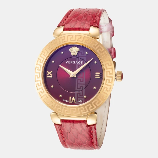 Versace Daphnis Quartz Red Dial Women's Watch