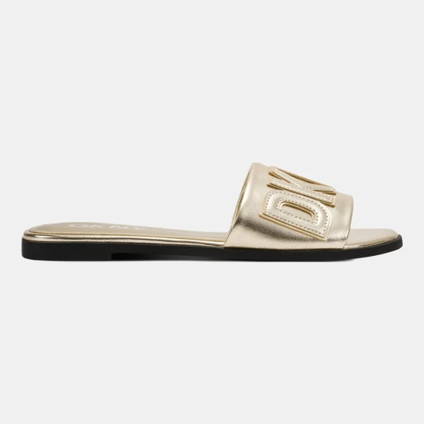 DKNY WILLOW FLAT SLIDE - Platino