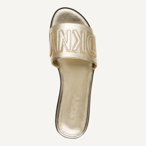 DKNY WILLOW FLAT SLIDE - Platino - Image 4