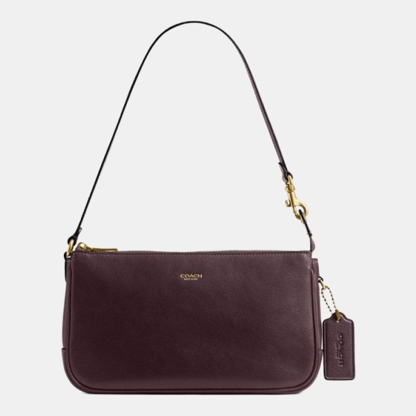 Coach Plaza Bag - Brass/Black Currant