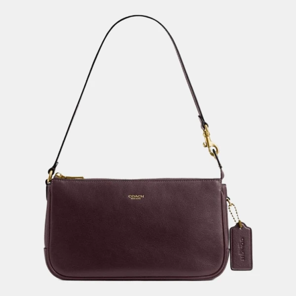 Coach Plaza Bag - Brass/Black Currant
