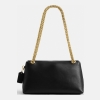 Coach Chelsea Shoulder Bag 30 With Chain - Brass/Black - Image 4