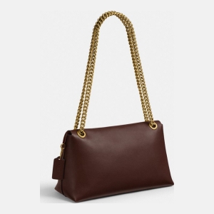 Coach Chelsea Shoulder Bag 30 With Chain - Brass/Maple - Image 3