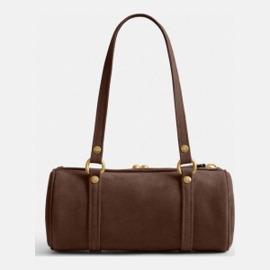 Coach Kisslock Barrel Bag 28 - Brass/Dark Chocolate - Image 4
