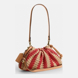 Coach Faye Shoulder Bag - Gold/Red/Tan - Image 3
