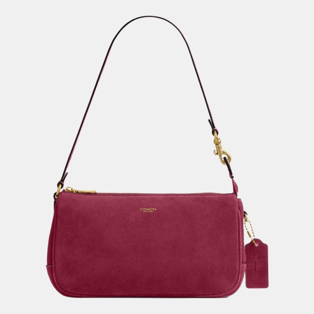 Coach Plaza Bag - Brass/Dark Fuchsia