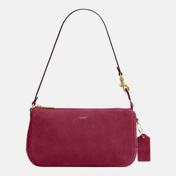 Coach Plaza Bag - Brass/Dark Fuchsia
