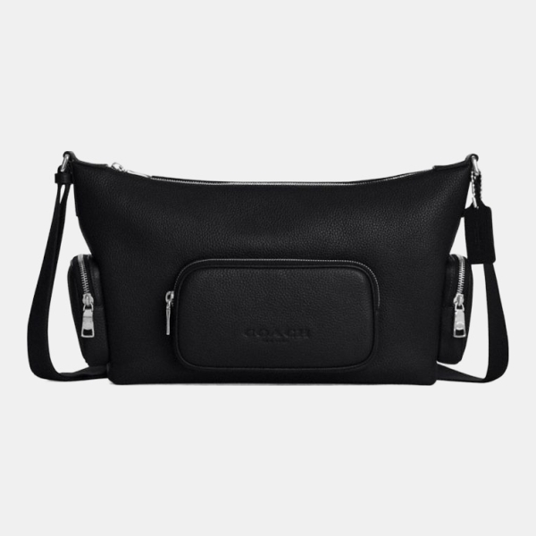 Coach Finn Crossbody Bag With Pockets And Charms - Silver/Black (CDY58 SV/BK)