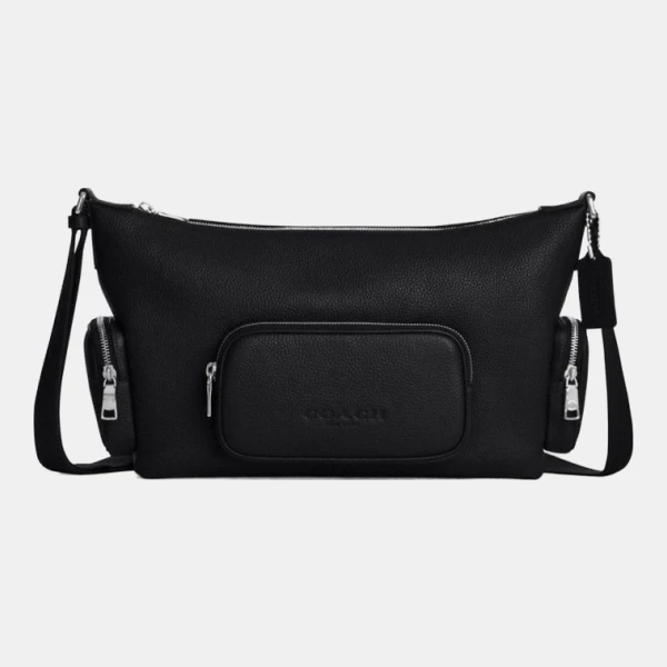 Coach Finn Crossbody Bag With Pockets And Charms - Silver/Black (CDY58 SV/BK)
