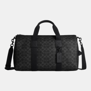 Coach Explorer Duffle Bag 45 In Signature Canvas - Matte Black/Black Signature
