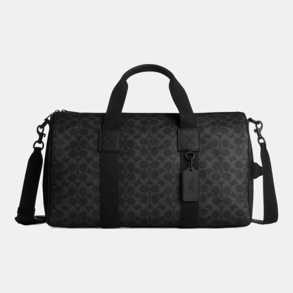 Coach Explorer Duffle Bag 45 In Signature Canvas - Matte Black/Black Signature