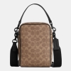 Coach Tristan Crossbody Bag 14 In Signature Canvas - Matte Black/Tan Black