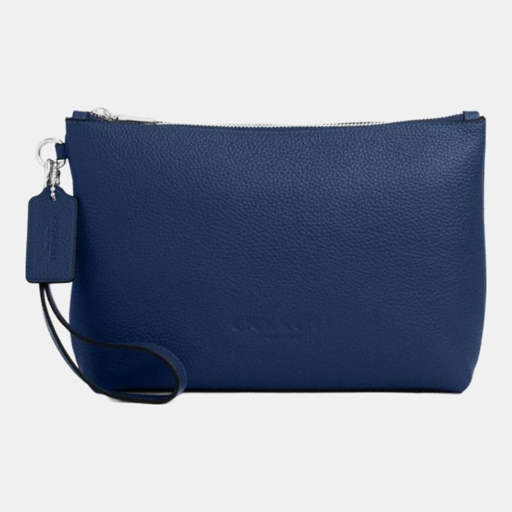 Coach Pouch - Silver/Deep Blue