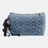 Coach Pouch In Loved Signature Denim With Charms - Silver/Light Indigo