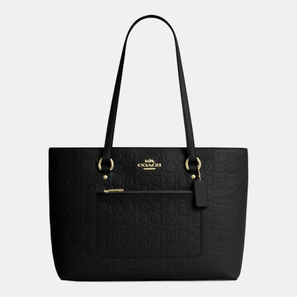 Coach Station Tote Bag - Gold/Black (CEA65 IMBLK)