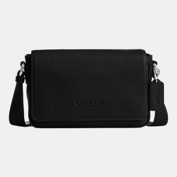 Coach Jack Small Flap Crossbody Bag - Silver/Black