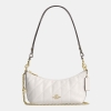 Coach Caitlin Shoulder Bag With Quilting And Charm - Gold/Chalk