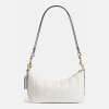 Coach Caitlin Shoulder Bag With Quilting And Charm - Gold/Chalk - Image 4
