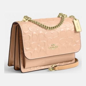 Coach Klare Crossbody Bag In Signature Leather - Gold/Faded Blush - Image 3