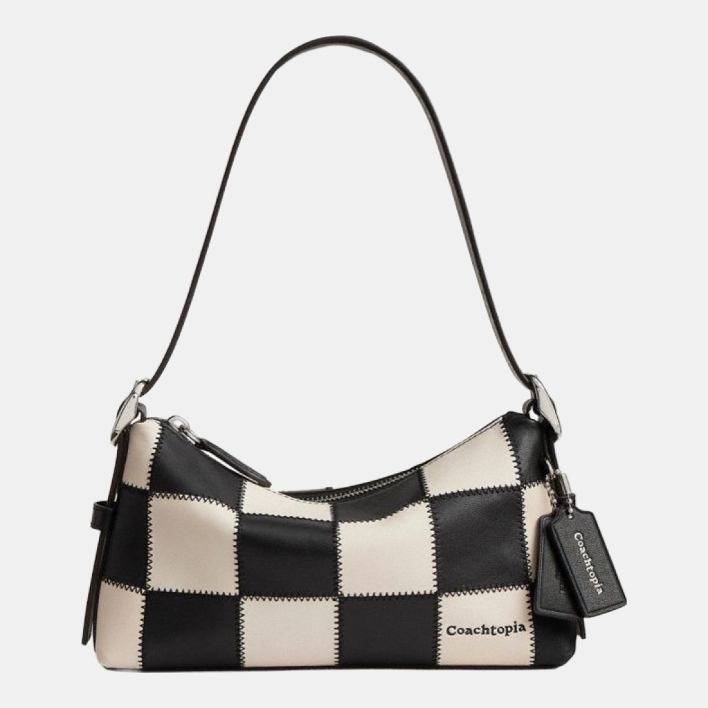 Coach Alter/Ego Small Slouchy Shoulder Bag - Black/Chalk