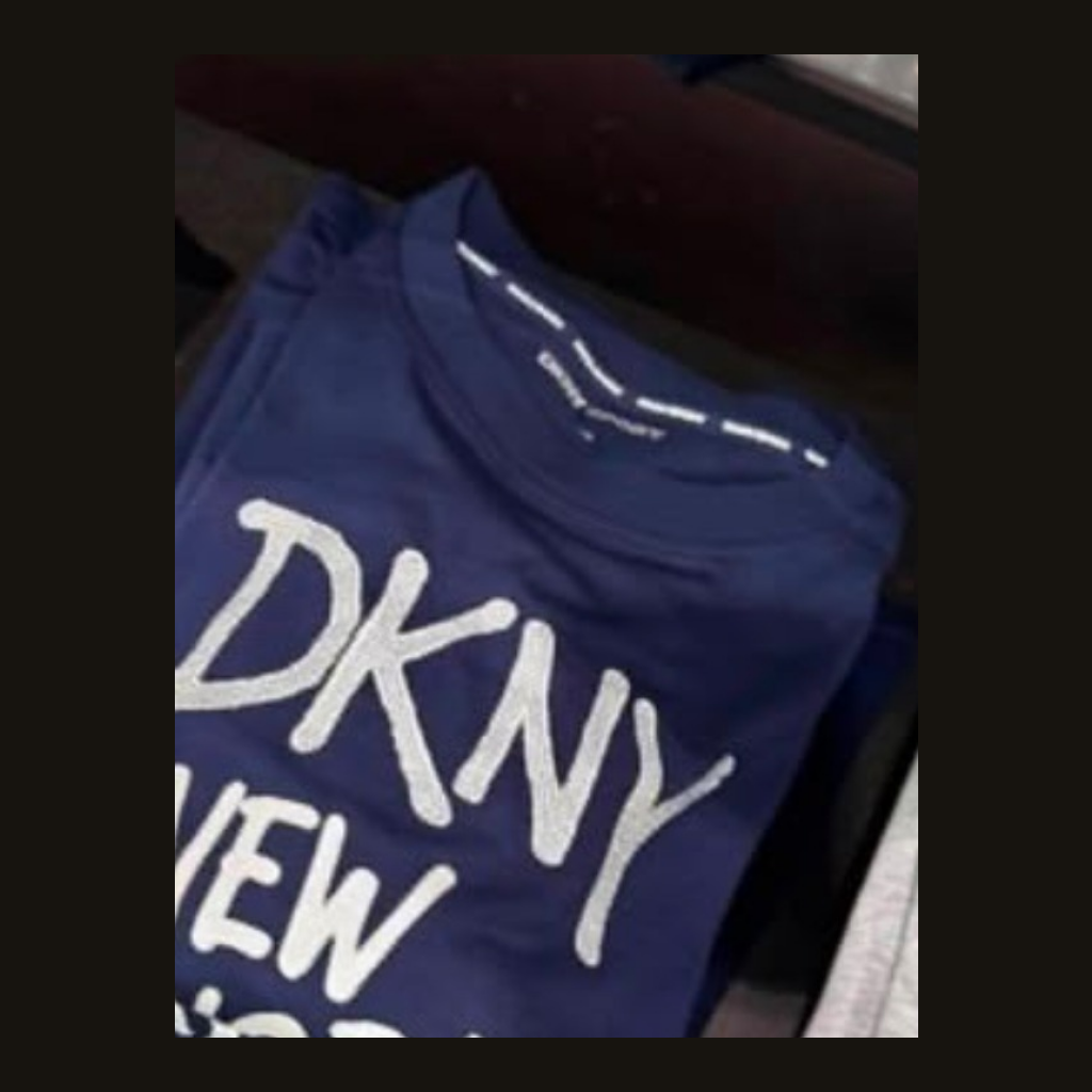 DKNY New York Logo T-Shirt - Navy Blue