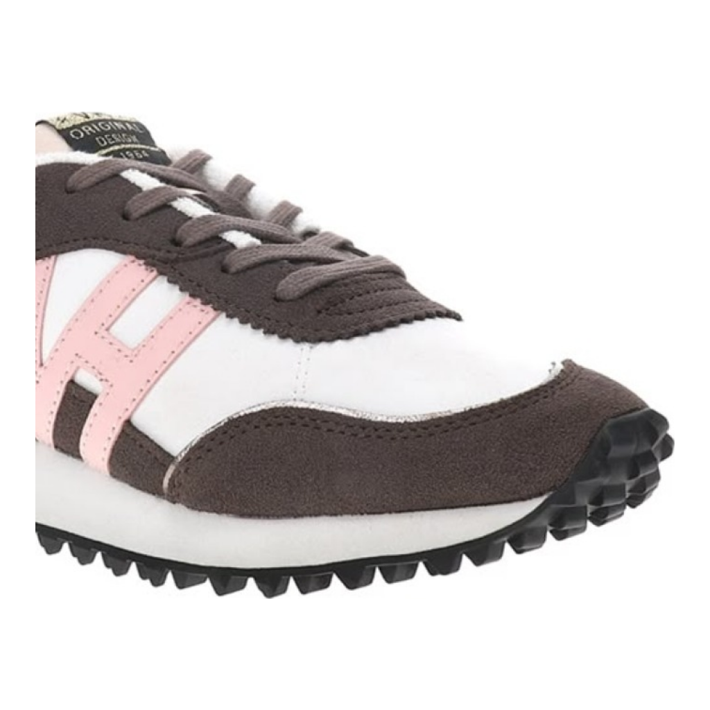 Hogan Sneakers - Brown, White, Pink, Navy Blue - Size 9