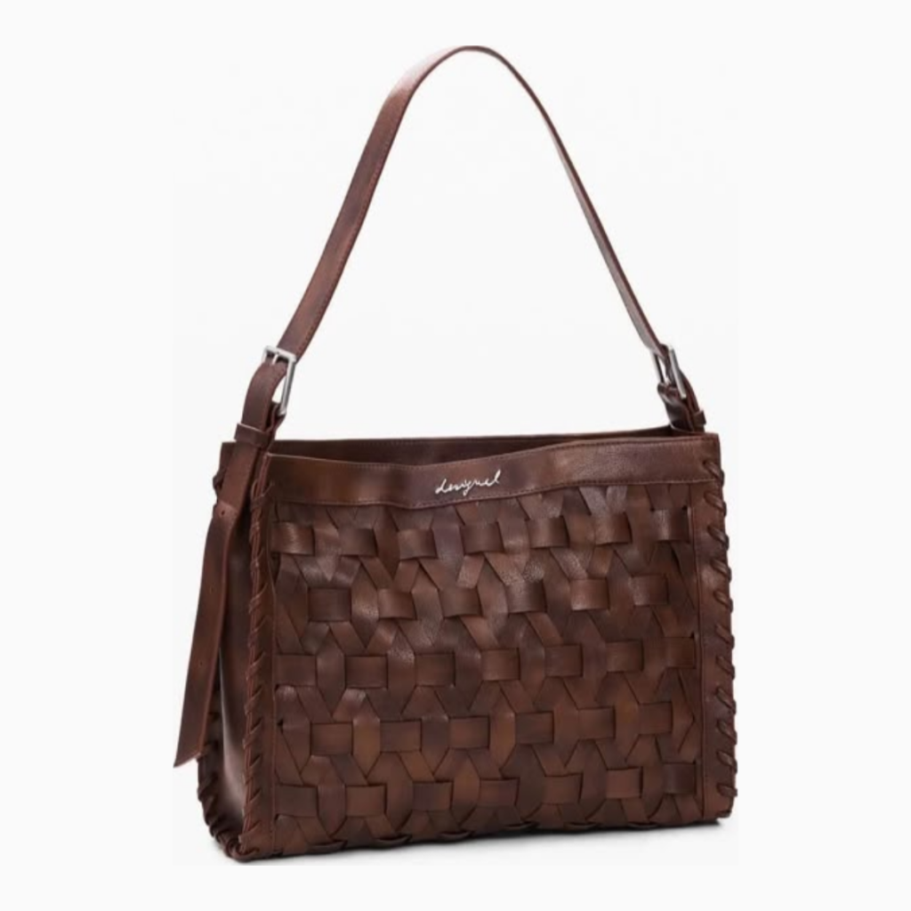 Desigual Woven Shoulder Bag - Brown