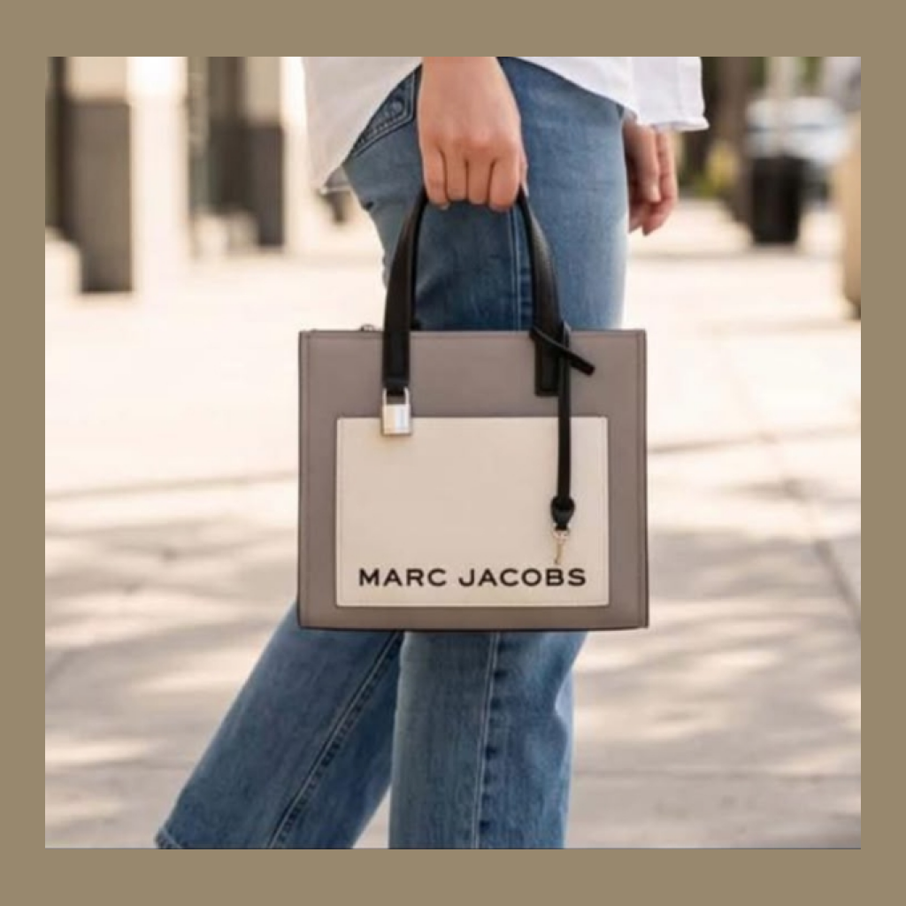 Marc Jacobs The Tote Bag - Taupe, Cream, and Black