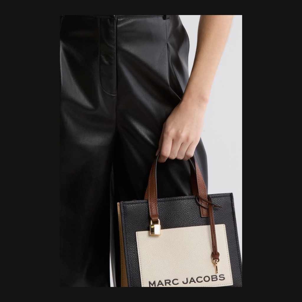 Marc Jacobs The Tote Bag - Black, Cream, and Brown
