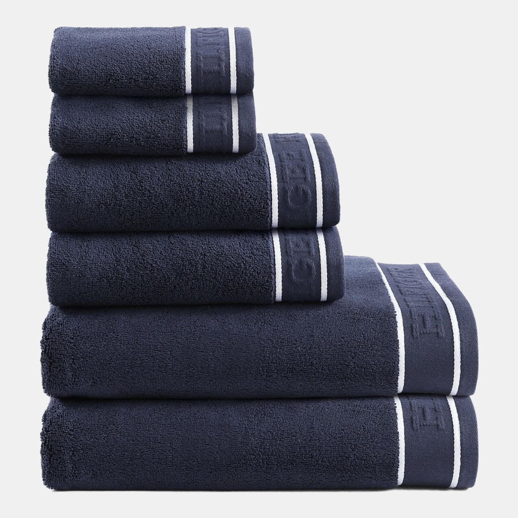 Tommy Hilfiger Legacy Cotton Terry Towel Set - Midnight Blue