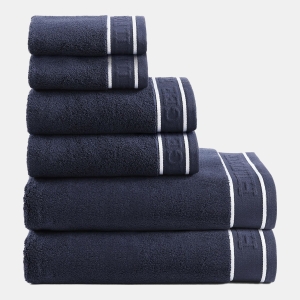 Tommy Hilfiger Legacy Cotton Terry Towel Set - Midnight Blue