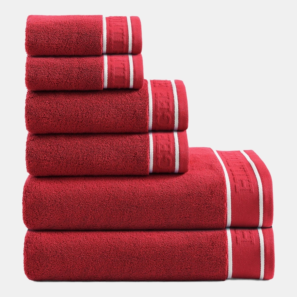 Tommy Hilfiger Legacy Cotton Terry Towel Set - Scarlet Red