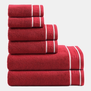 Tommy Hilfiger Legacy Cotton Terry Towel Set - Scarlet Red