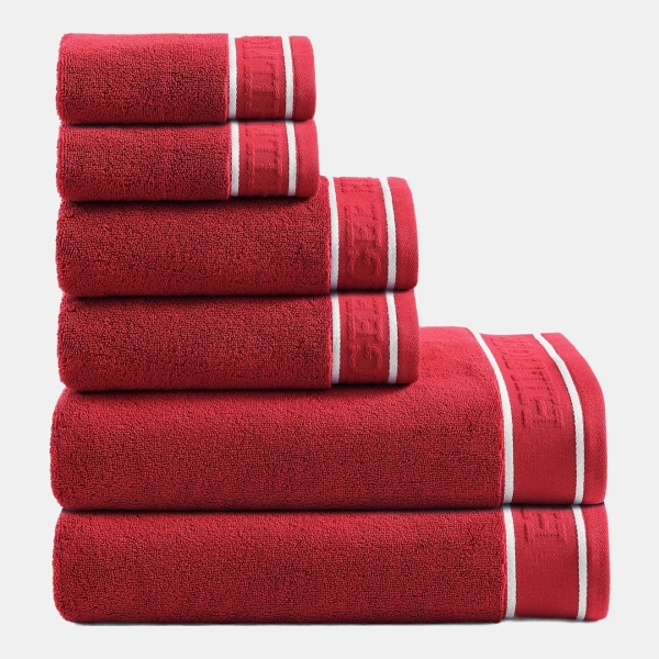 Tommy Hilfiger Legacy Cotton Terry Towel Set - Scarlet Red