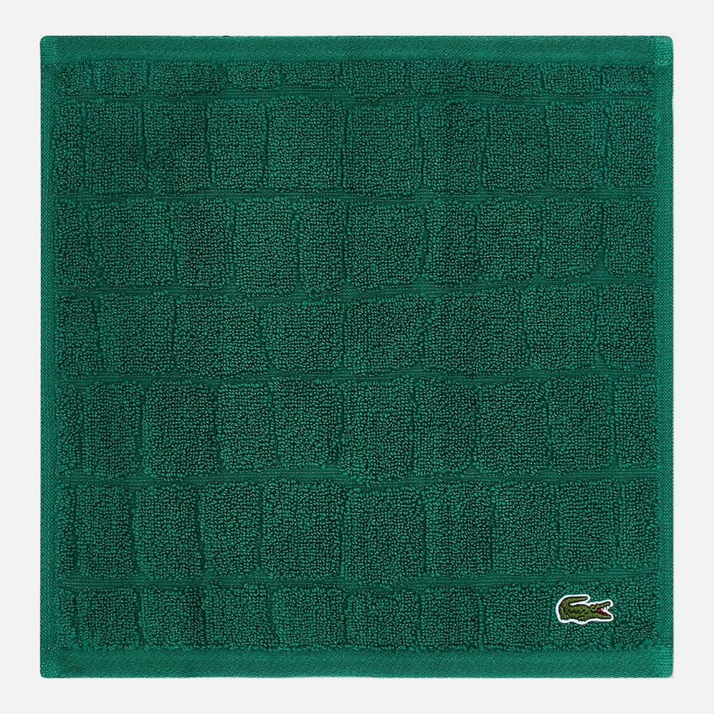 Lacoste Heritage Croc Scale Cotton Bath Towel, 30" x 56" - Croc Green