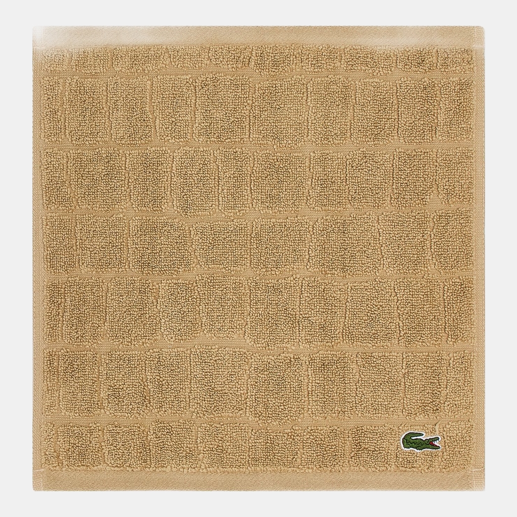 Lacoste Heritage Croc Scale Cotton Bath Towel, 30" x 56" - Sand