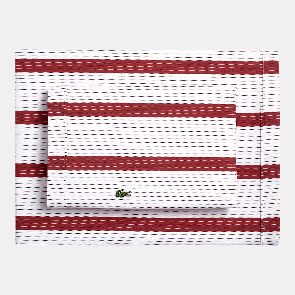 Lacoste Printed Cotton Percale 3-Pc. Sheet Set, Twin - Archive Chili Pepper