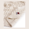 Tommy Hilfiger Solid Cotton Cable Knit Throw, 70" x 50" - Light Beig - Image 6
