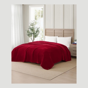 Tommy Hilfiger Solid Plush Blanket, Full/Queen - Image 3