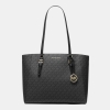 Michael Kors Outlet Charlotte Large 3-in-1 Signature Logo Tote Bag - BLACK