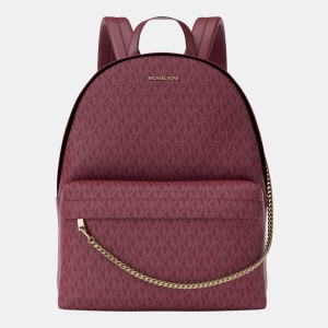 Michael Kors Outlet Slater Large Signature Logo Backpack