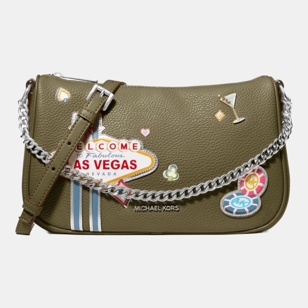 Michael Kors Outlet Carmela Medium Embellished Convertible Crossbody Bag