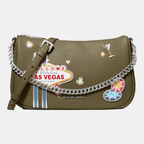 Michael Kors Outlet Carmela Medium Embellished Convertible Crossbody Bag
