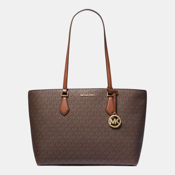 Michael Kors Outlet Sheila Large Signature Logo Tote Bag