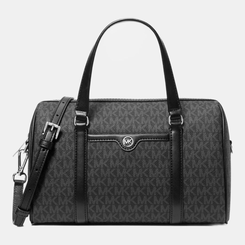 Michael Kors Outlet Jet Set Travel Medium Signature Logo Satchel