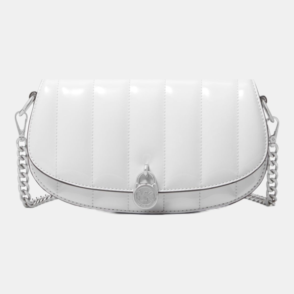 Michael Kors Outlet Mila Small Patent Convertible Crossbody Bag